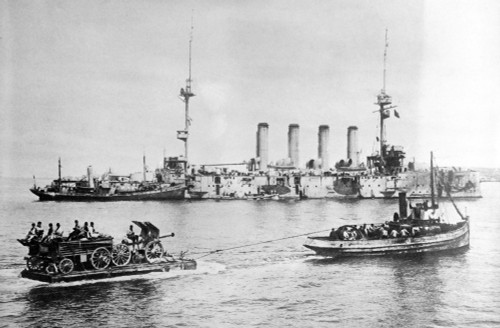 WWI, Allied Warships, Battle of Gallipoli, 1915 Poster Print by Science Source - Item # VARSCIBZ7856