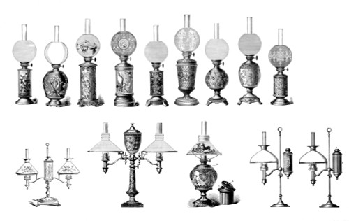 Kerosene and Oil Lamps, 1881 Poster Print by Science Source - Item # VARSCIJE8038