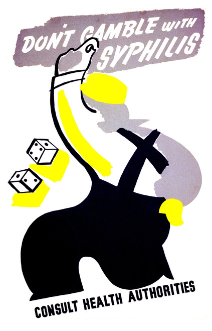 Syphilis Warning, FAP Poster, 1940 Poster Print by Science Source - Item # VARSCIJC3006