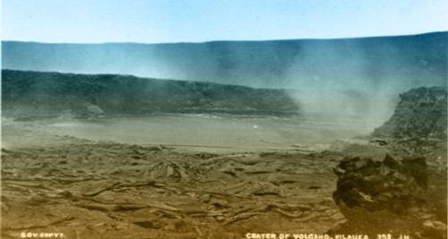 Smoking crater of the volcano Kilauea in Hawaii Poster Print by Science Source - Item # VARSCIBP7386