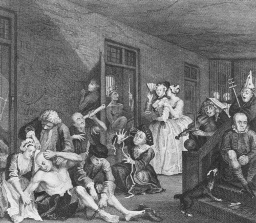 Bedlam by William Hogarth, 1735 Poster Print by Science Source - Item # VARSCIBV5491