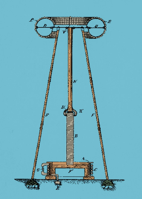 Patent for Tesla's Transmitter Poster Print by Science Source - Item # VARSCIBU5961