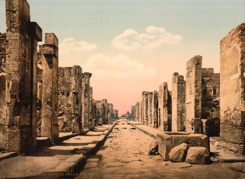 Pompeii, Via della Fortuna, 1890's Poster Print by Science Source - Item # VARSCIJA6348