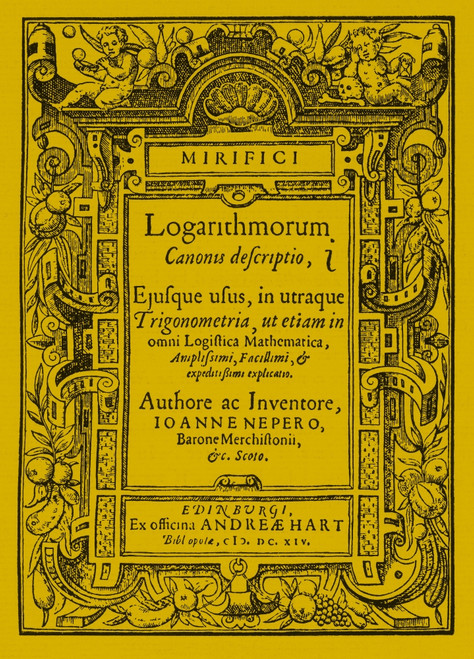 Napier's treatise on logarithms Poster Print by Science Source - Item # VARSCIBR6668