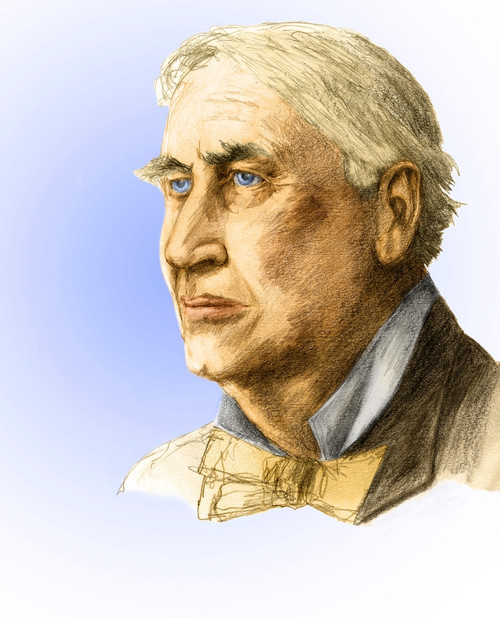 Thomas Edison, American Inventor Poster Print by Spencer Sutton/Science Source - Item # VARSCIBS6102
