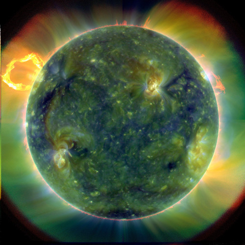 Multiwavelength Image of Sun Poster Print by Science Source