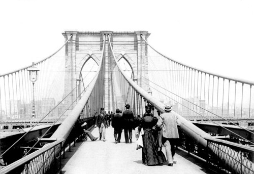 Brooklyn Bridge Promenade, 1894 Poster Print by Science Source - Item # VARSCIJA4497
