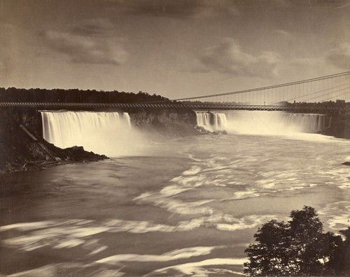 Niagara Falls Suspension Bridge, 1888 Poster Print by Science Source - Item # VARSCIJE7745
