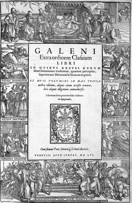 Galen, Opera Omnia, Title Page, 1556 Poster Print by Science Source - Item # VARSCIJB3392