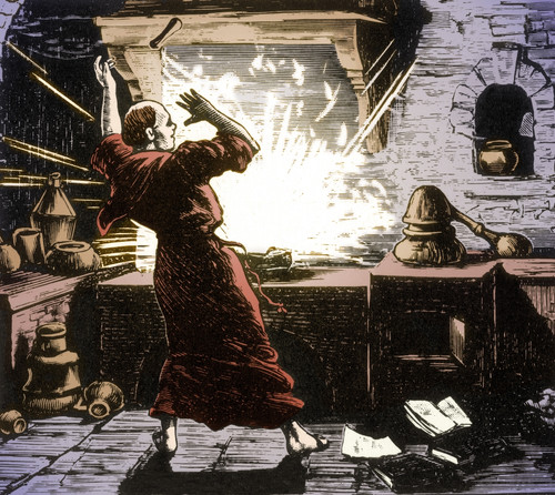 Berthold Schwarz, German Alchemist Poster Print by Science Source - Item # VARSCIJE9354