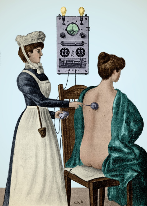 Electrotherapy, Faradization, 1900 Poster Print by Science Source - Item # VARSCIJF0659