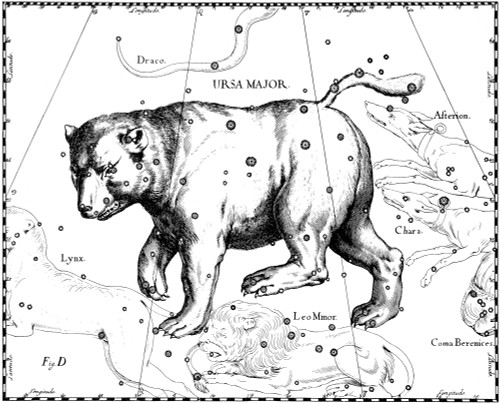 Ursa Major Constellation, Hevelius, 1687 Poster Print by Science Source - Item # VARSCIBX9618
