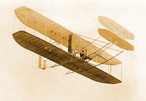 Orville Wright in Wright Flyer, 1908 Poster Print by Science Source
