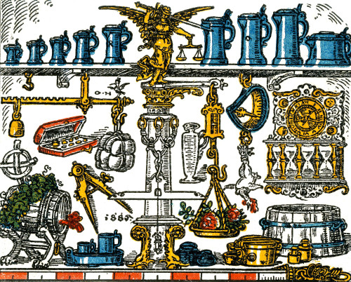 Weights and Measures, 1885 Poster Print by Science Source - Item # VARSCIBX5796