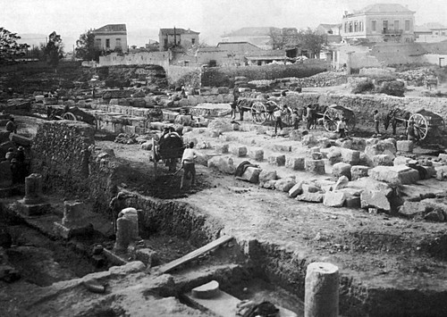Pompeion Excavation, Keramikos, Greece Poster Print by Science Source
