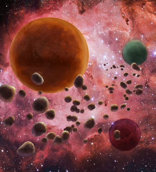 Nebulae, Illustration Poster Print by Spencer Sutton/Science Source - Item # VARSCIJB0942