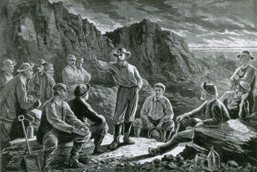 Meeting of the Molly Maguire's, 1874 Poster Print by Science Source - Item # VARSCIBX5773