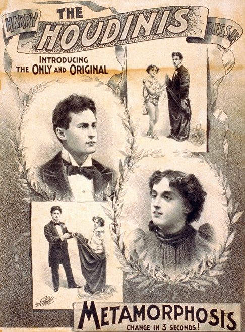 Houdini Metamorphosis Illusion, 1895 Poster Print by Science Source