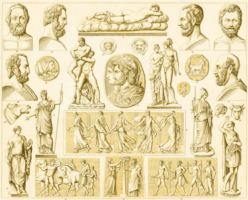 Greek and Roman Mythological Figures Poster Print by Science Source - Item # VARSCIBS1944