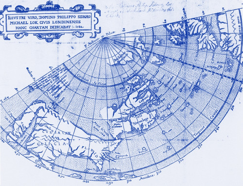 False representation of "Sea of Verrazano", 1582 Poster Print by Science Source