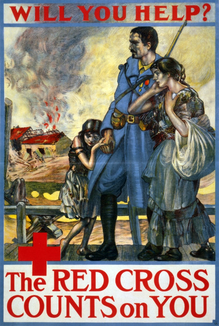 WWI, American Red Cross Campaign, 1917 Poster Print by Science Source - Item # VARSCIBZ6407