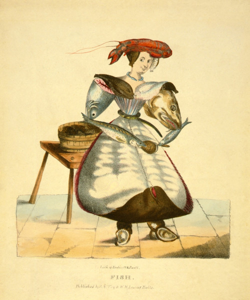 Woman Made of Fish, Caricature, 1831 Poster Print by Science Source - Item # VARSCIJE9097