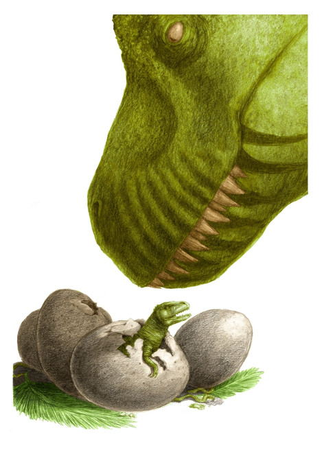 Dinosaur with Eggs Poster Print by Spencer Sutton/Science Source - Item # VARSCIBT7280