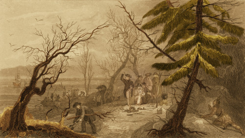 Landing of the Pilgrims On Plymouth Rock, 1620 Poster Print by Science Source - Item # VARSCIBT0628