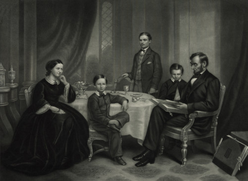 President Lincoln with His Family, 1861 Poster Print by Science Source - Item # VARSCIJB3549