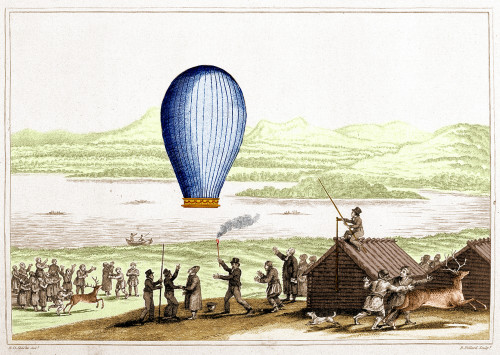 First Arctic Balloon Launch, 19th Century Poster Print by Science Source - Item # VARSCIJB3619