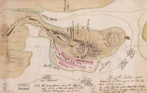 British Battle Plan for Bunker Hill, 1775 Poster Print by Science Source - Item # VARSCIBR6546