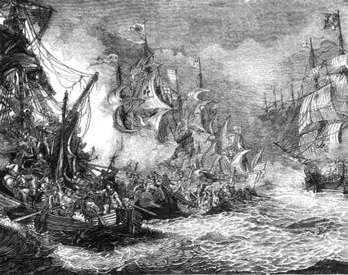 Defeat of the Spanish Armada, 1588 Poster Print by Science Source - Item # VARSCIBX5759