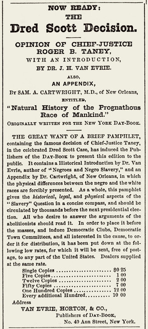 The Dred Scott Decision, 1857 Poster Print by Science Source - Item # VARSCIBU1225