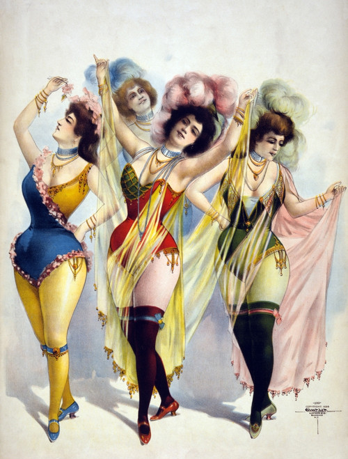 American Burlesque Costumes, 1899 Poster Print by Science Source - Item # VARSCIJB0576