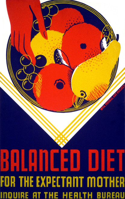 Balanced Diet, FAP Poster, 1939 Poster Print by Science Source - Item # VARSCIJC3075