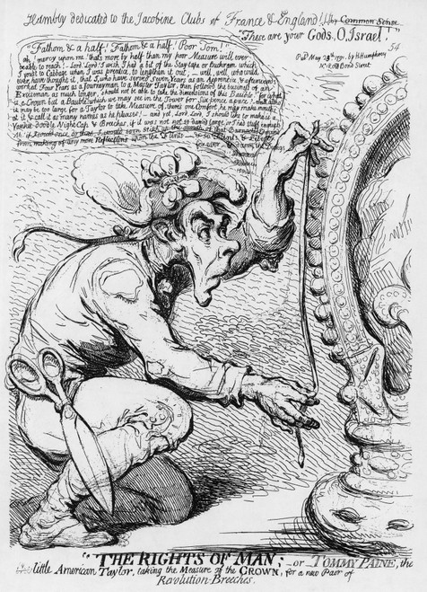 Thomas Paine Caricature Poster Print by Science Source - Item # VARSCIBS4729