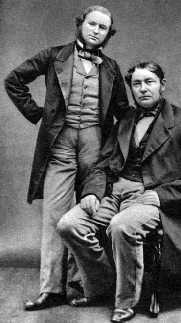 Gustav Kirchhoff and Robert Bunsen, Inventors of A Spectroscope Poster Print by Science Source - Item # VARSCIBT8604