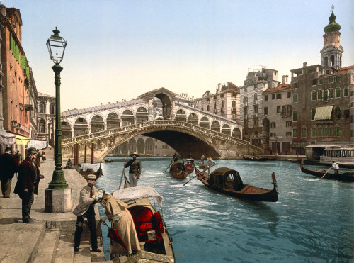 Rialto Bridge, Grand Canal, 1890s Poster Print by Science Source - Item # VARSCIJA7145