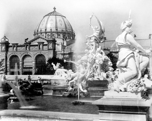 Fountain Coutan and Palace of Fine Arts, 1889 Poster Print by Science Source