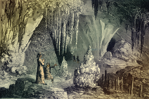 Joseph de Tournefort Exploring a Cave Poster Print by Science Source - Item # VARSCIJD1159
