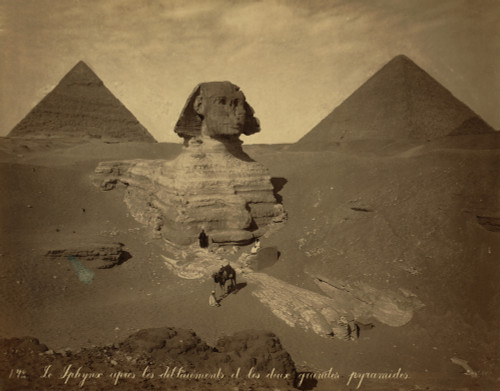 Sphinx and Giza Pyramids, 19th Century Poster Print by Science Source - Item # VARSCIBZ6444