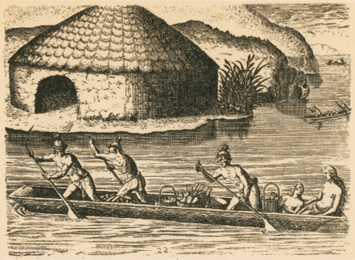 Native Americans Transporting Crops, 16th Century Poster Print by Science Source - Item # VARSCIBV1065