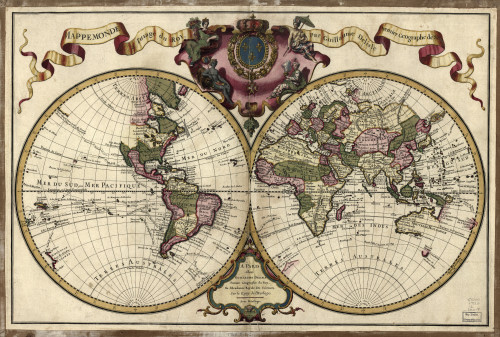 Map of the World, 1720 Poster Print by Science Source - Item # VARSCIBE8614