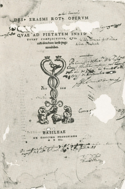 Erasmus's "Complete Works", Title Page Poster Print by Science Source - Item # VARSCIBS5855