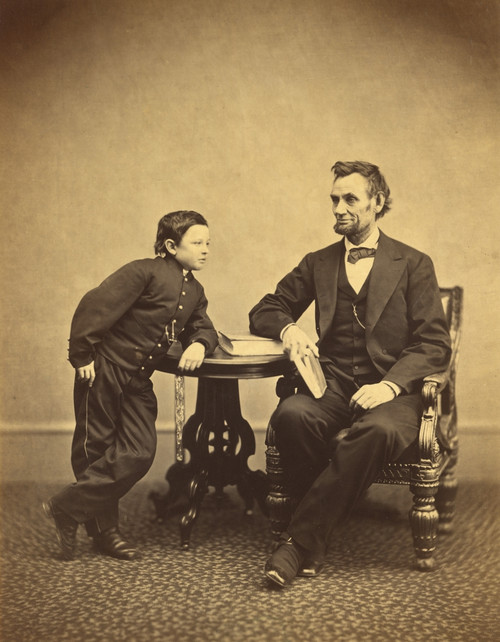 President Abraham Lincoln with Son Tad, 1865 Poster Print by Science Source - Item # VARSCIJE9086