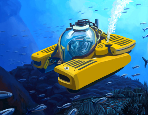 Submersible Poster Print by Spencer Sutton/Science Source - Item # VARSCIBY3765