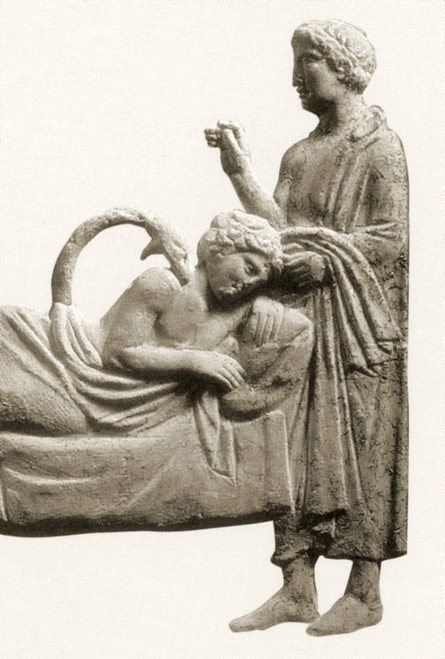 Snake of Asclepius Curing Ancient Greek Patient Poster Print by Science Source - Item # VARSCIBU3920