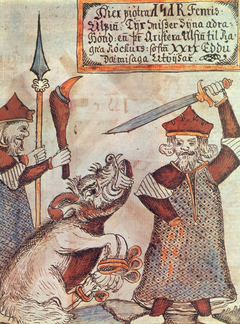 Norse Mythology, Tyr Loses Hand Poster Print by Science Source - Item # VARSCIBS4745