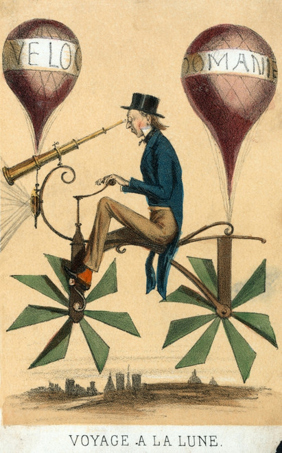 Man-Powered Flying Machine, 1860s Poster Print by Science Source - Item # VARSCIJC0464