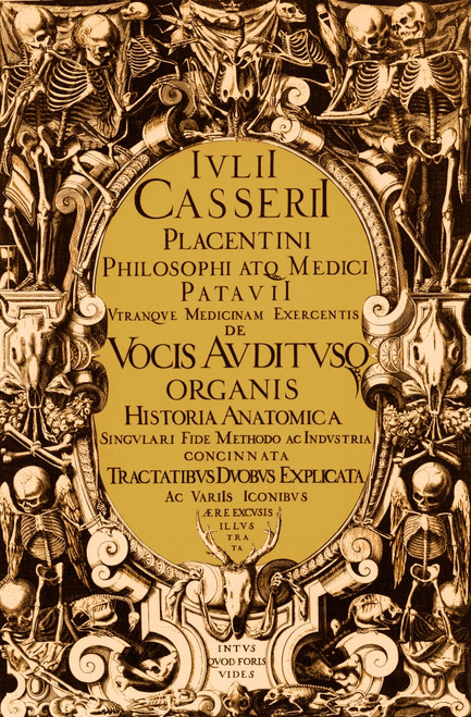 Giulio Casserio's Anatomy, Title Page, 1601 Poster Print by Science Source - Item # VARSCIBT0618